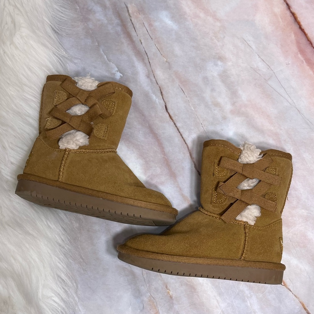 Koolaburra by UGG Toddlers Girls Victoria Short Boots Chestnut Size 9